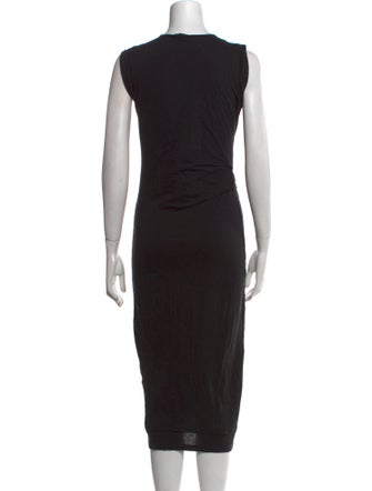AllSaints Crew Neck Midi Length Dress