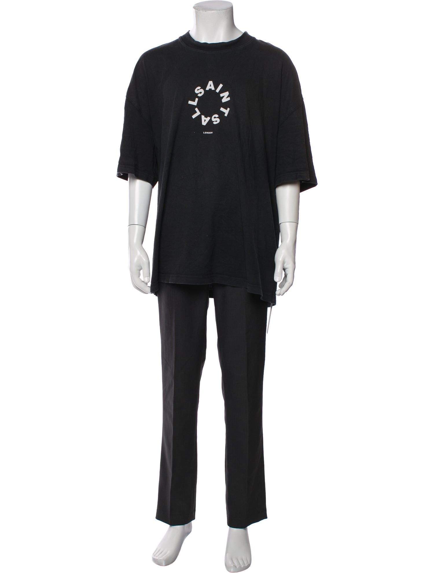 AllSaints Graphic Print Crew Neck T-Shirt