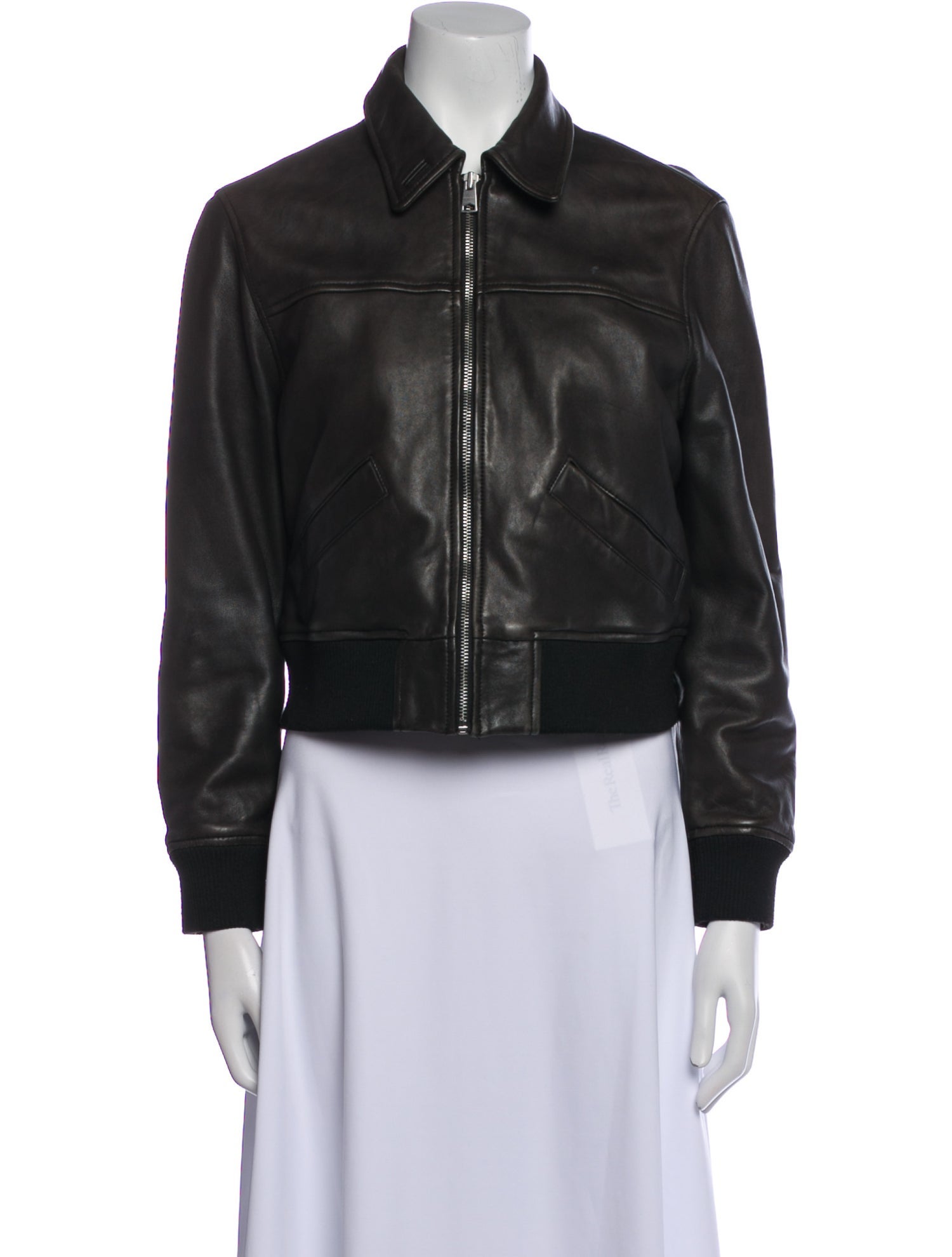 AllSaints Lamb Leather Bomber Jacket