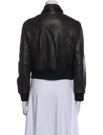 AllSaints Lamb Leather Bomber Jacket
