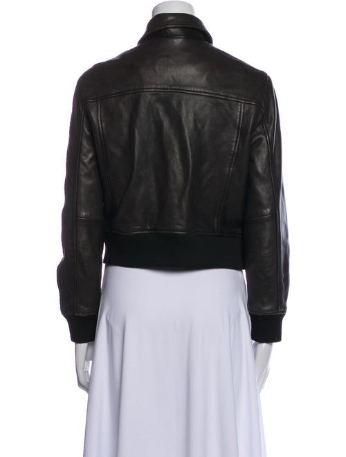 AllSaints Lamb Leather Bomber Jacket
