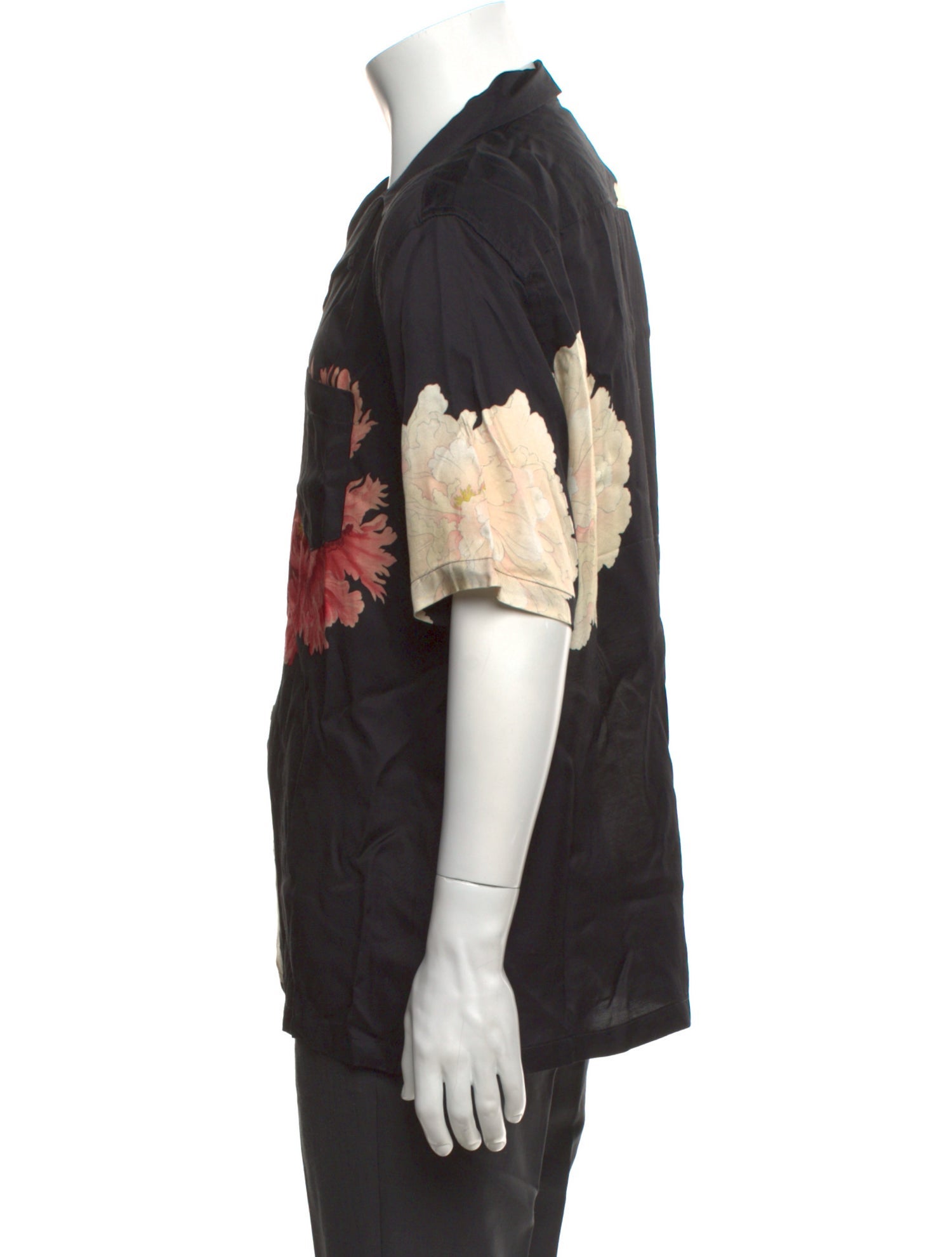 AllSaints Floral Print Short Sleeve Shirt