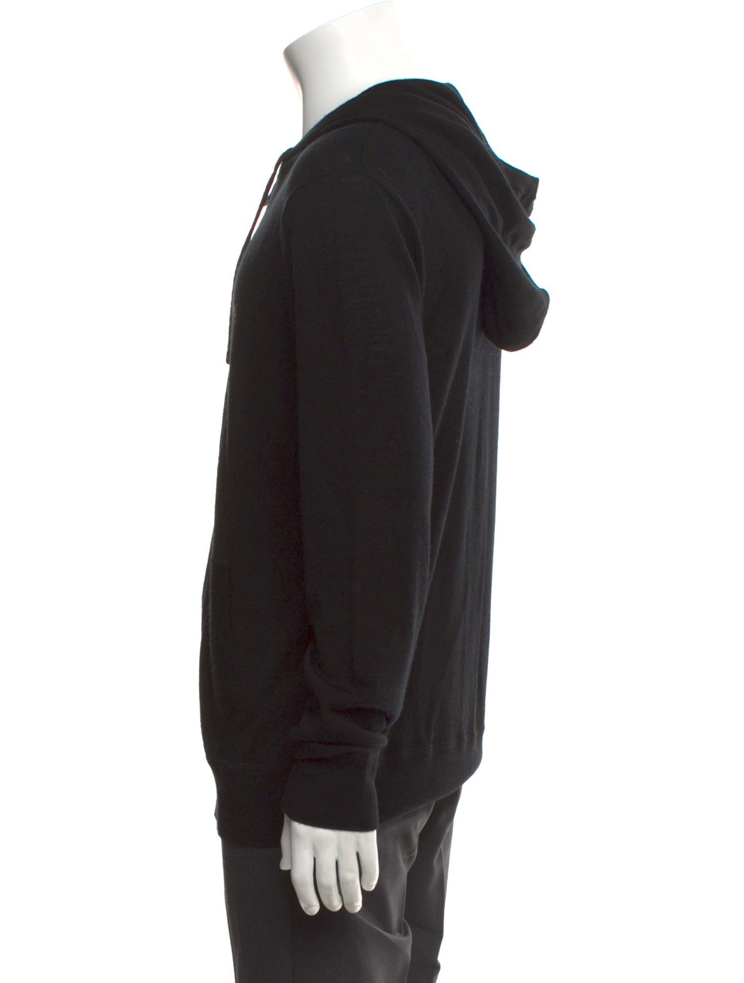 AllSaints Merino Wool Crew Neck Hoodie