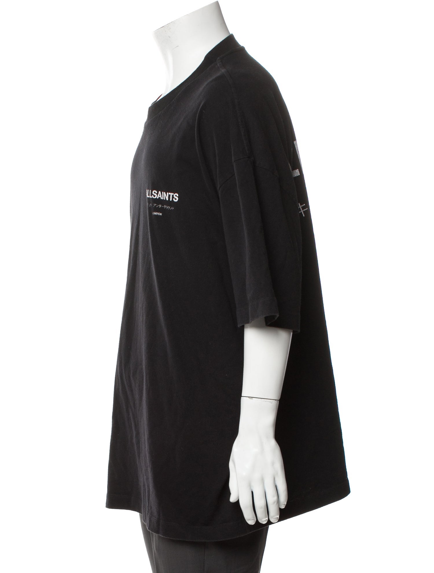 AllSaints Graphic Print Crew Neck T-Shirt