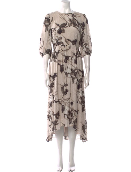 AllSaints Printed Long Dress