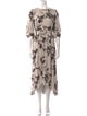 AllSaints Printed Long Dress