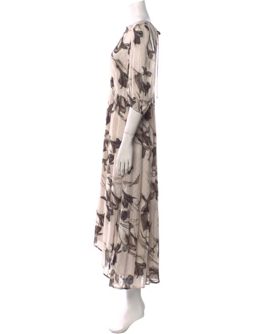 AllSaints Printed Long Dress