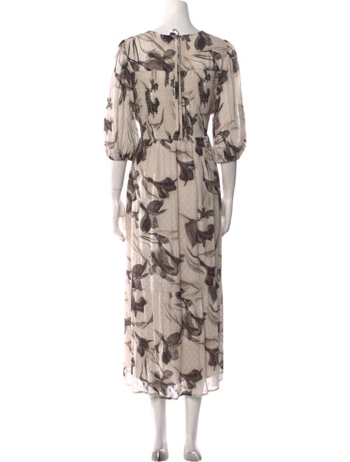 AllSaints Printed Long Dress