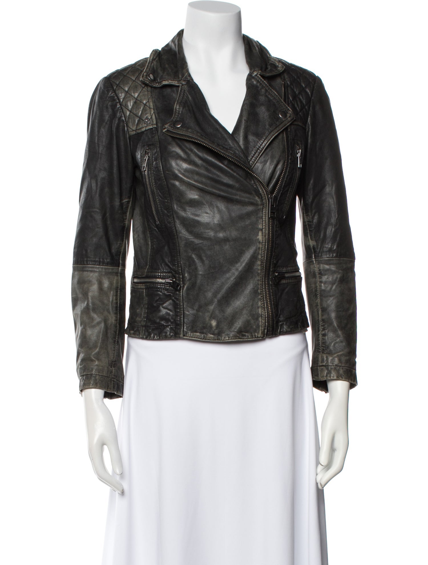 AllSaints Leather Biker Jacket