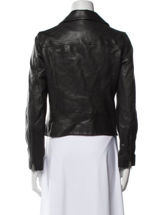 AllSaints Lamb Leather Biker Jacket