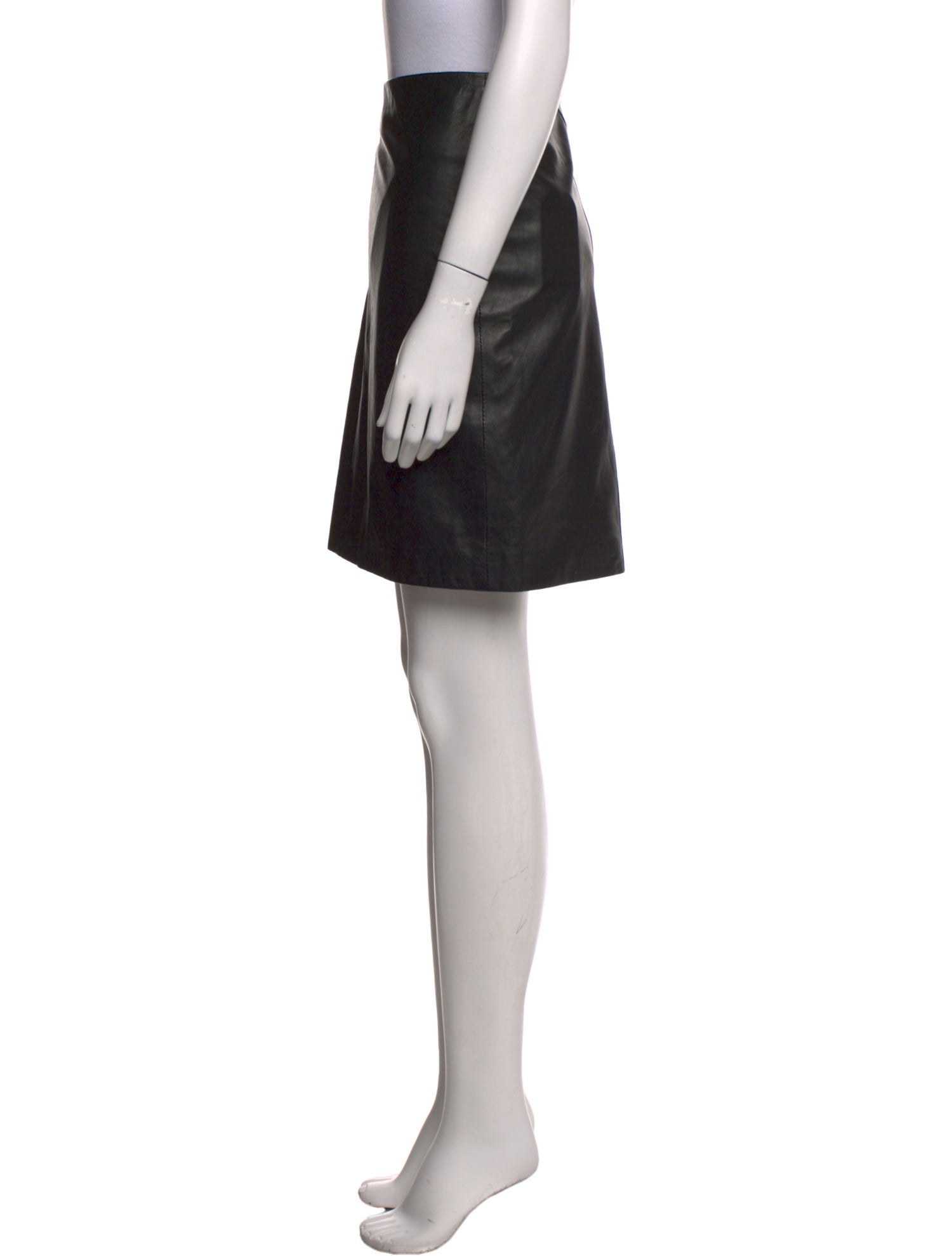 AllSaints Lamb Leather Mini Skirt