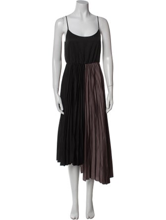 AllSaints Scoop Neck Midi Length Dress