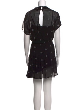 AllSaints Floral Print Mini Dress