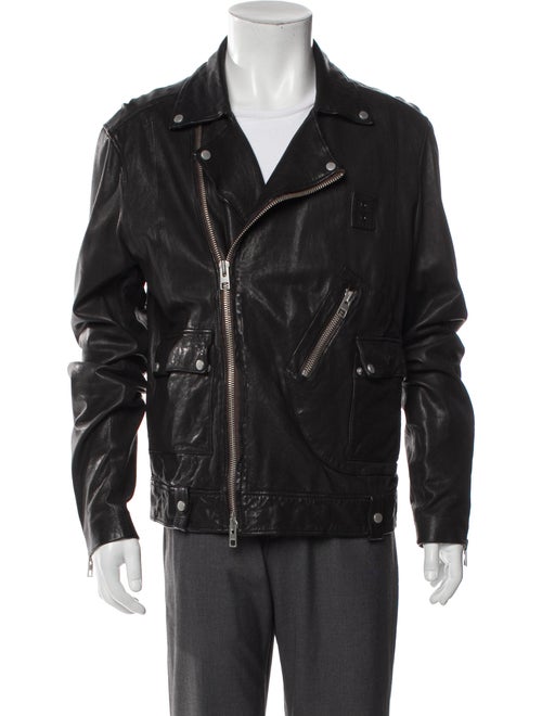 AllSaints Lamb Leather Moto Jacket