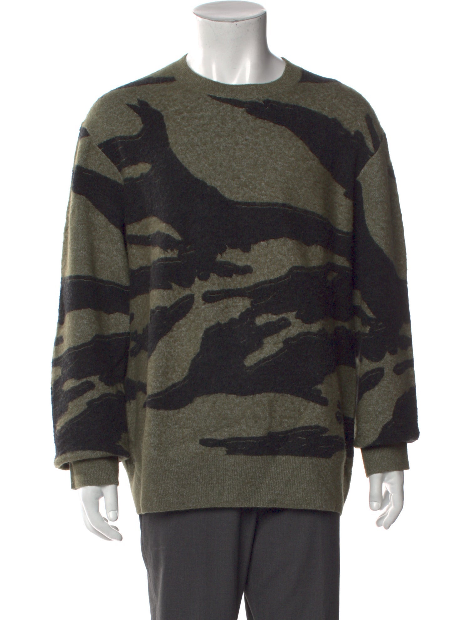 AllSaints Printed Crew Neck Pullover