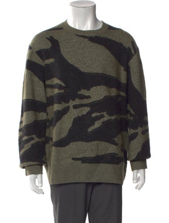 AllSaints Printed Crew Neck Pullover