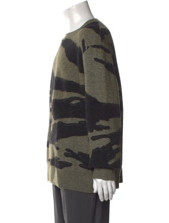 AllSaints Printed Crew Neck Pullover