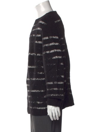 AllSaints Striped Crew Neck Pullover