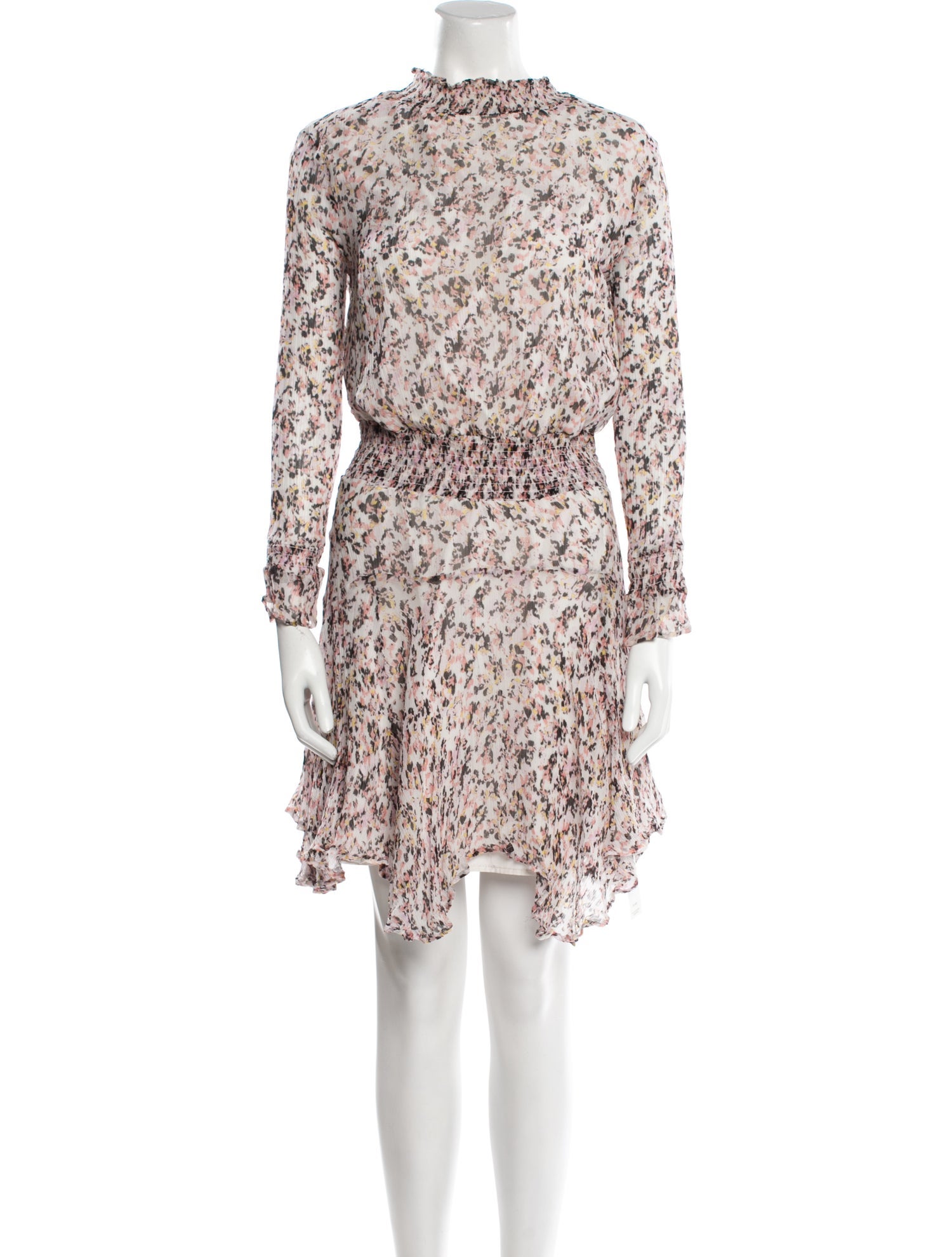 AllSaints Floral Print Knee-Length Dress