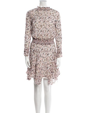 AllSaints Floral Print Knee-Length Dress