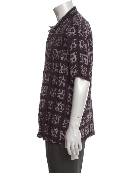 AllSaints Floral Print Short Sleeve Shirt