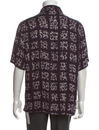 AllSaints Floral Print Short Sleeve Shirt