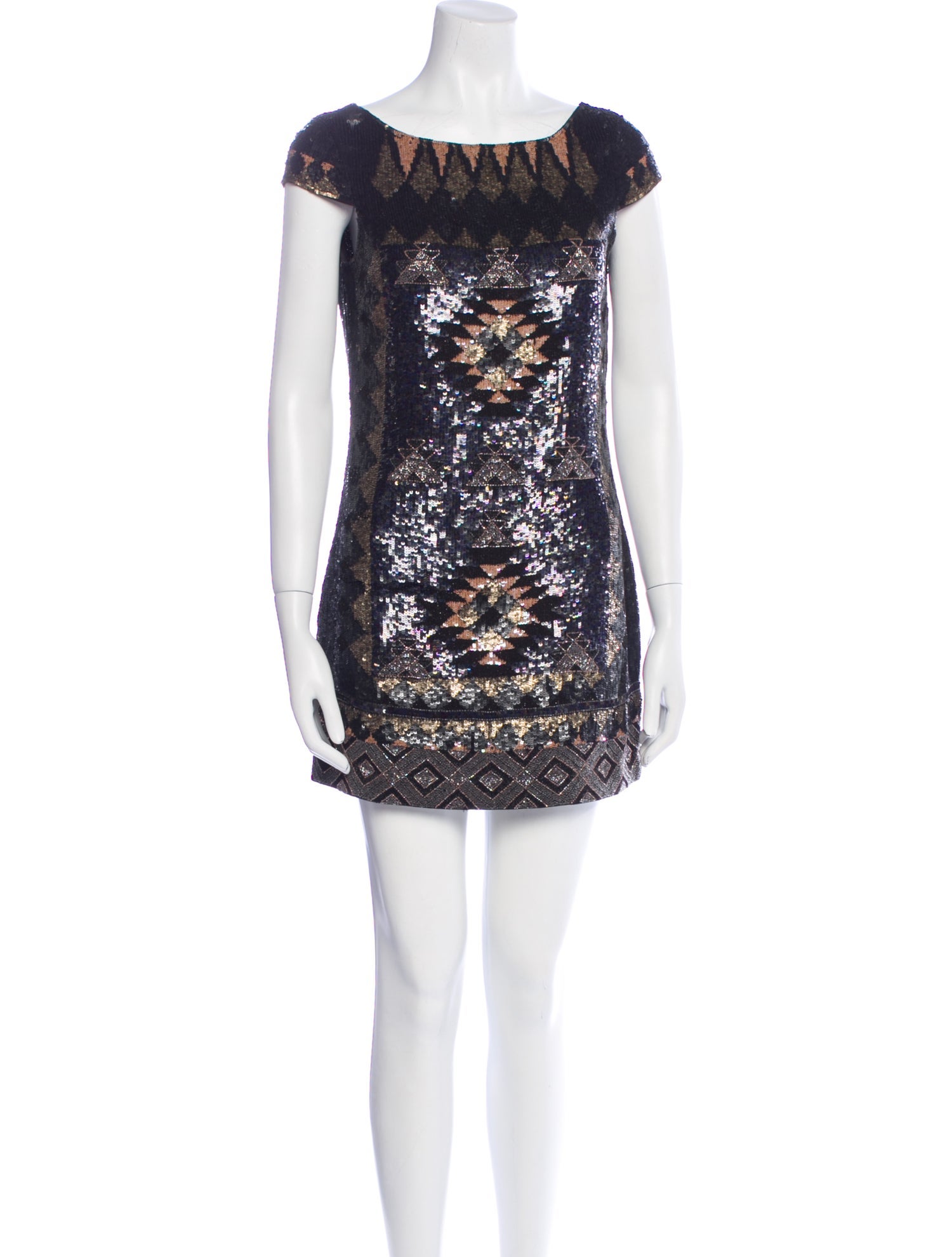 AllSaints Patterned Mini Dress