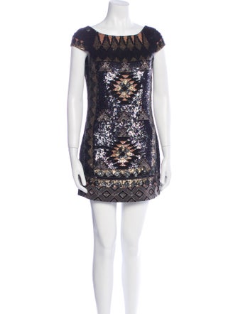 AllSaints Patterned Mini Dress