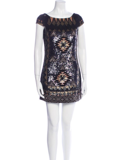 AllSaints Patterned Mini Dress