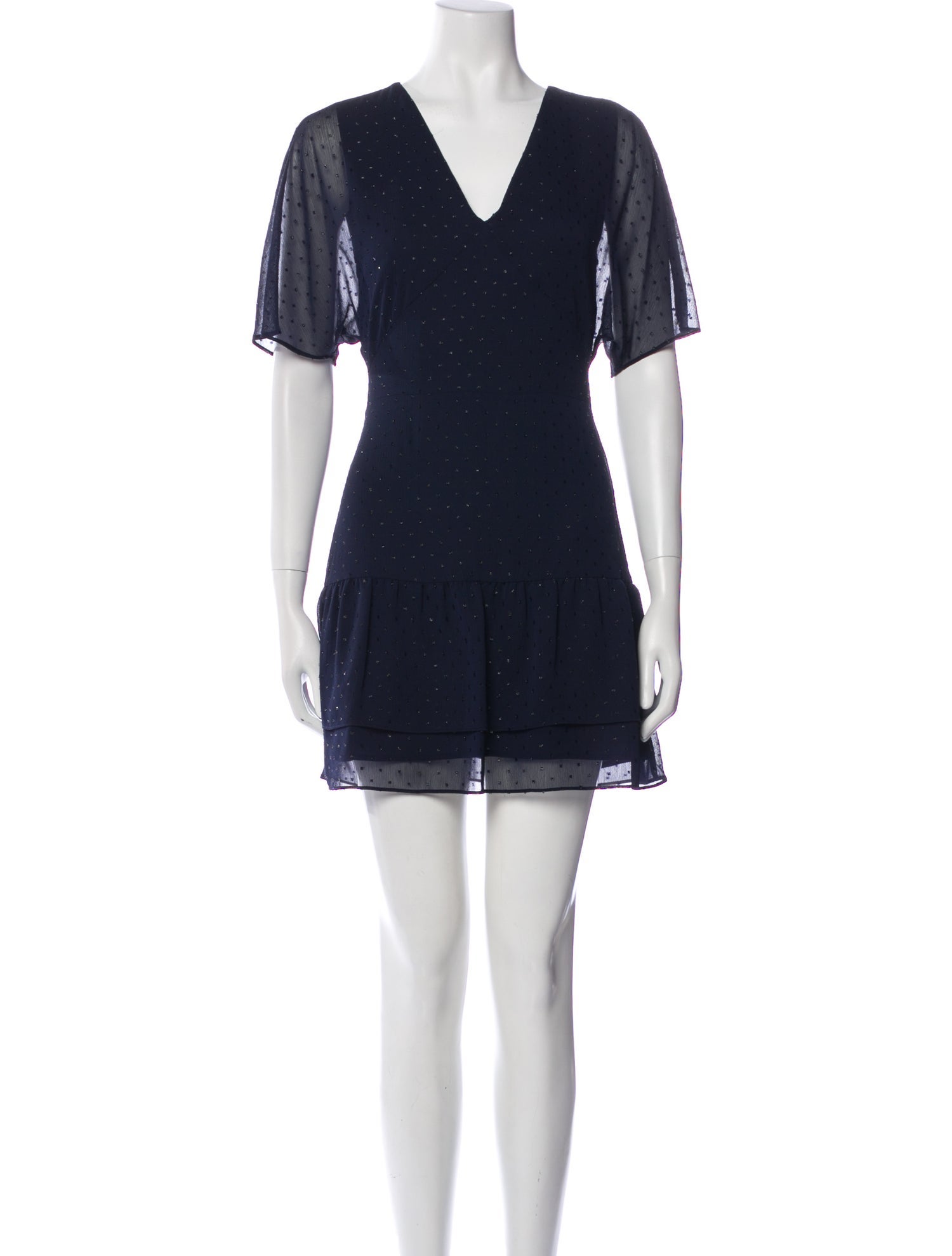 AllSaints V-Neck Mini Dress