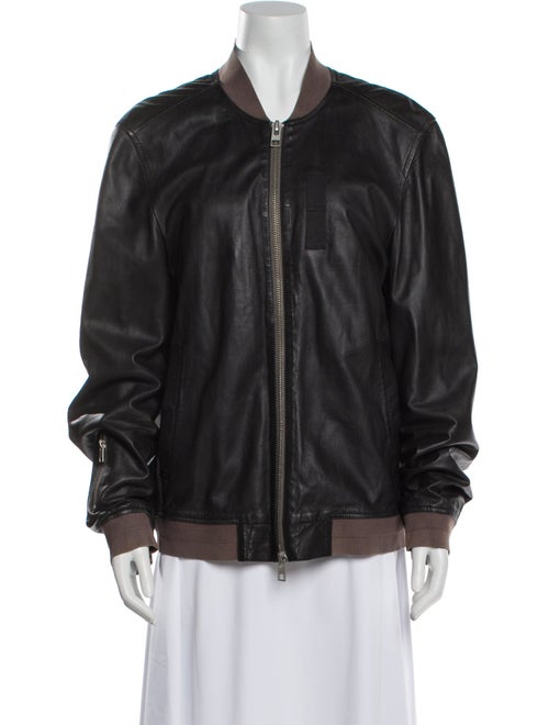 AllSaints Leather Bomber Jacket