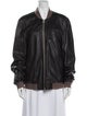 AllSaints Leather Bomber Jacket
