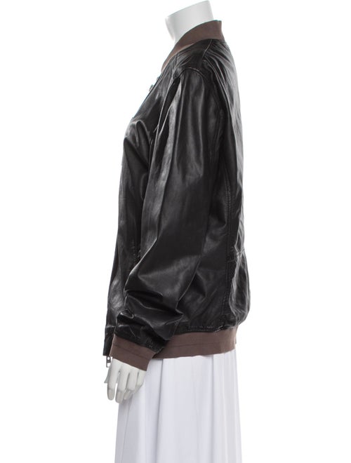 AllSaints Leather Bomber Jacket