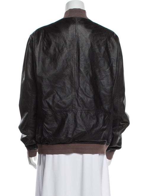 AllSaints Leather Bomber Jacket