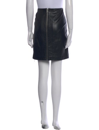AllSaints Leather Knee-Length Skirt