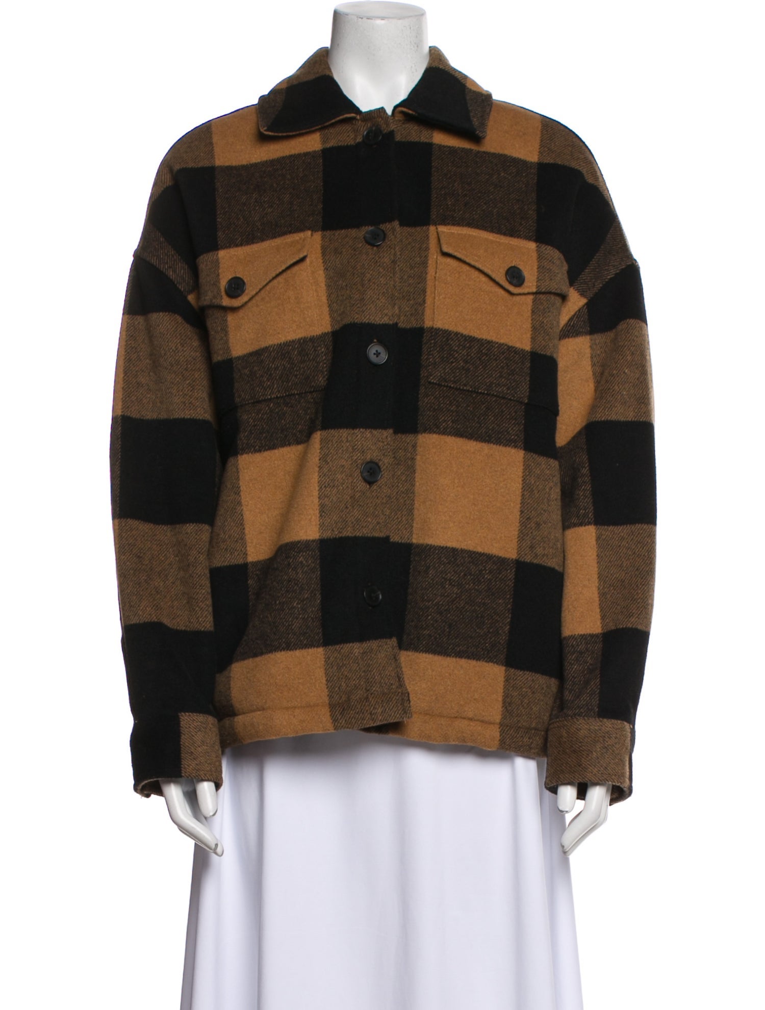 AllSaints Plaid Print Jacket