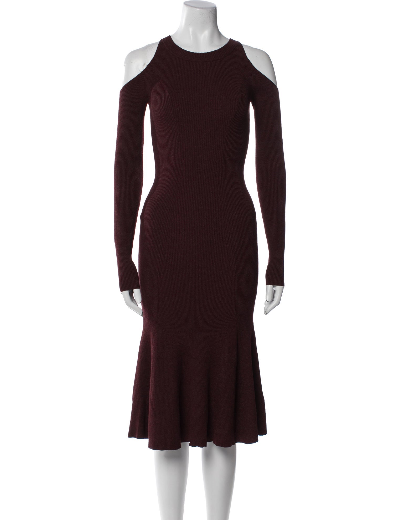 AllSaints Crew Neck Midi Length Dress