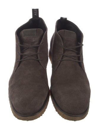 AllSaints Suede Lace-Up Boots