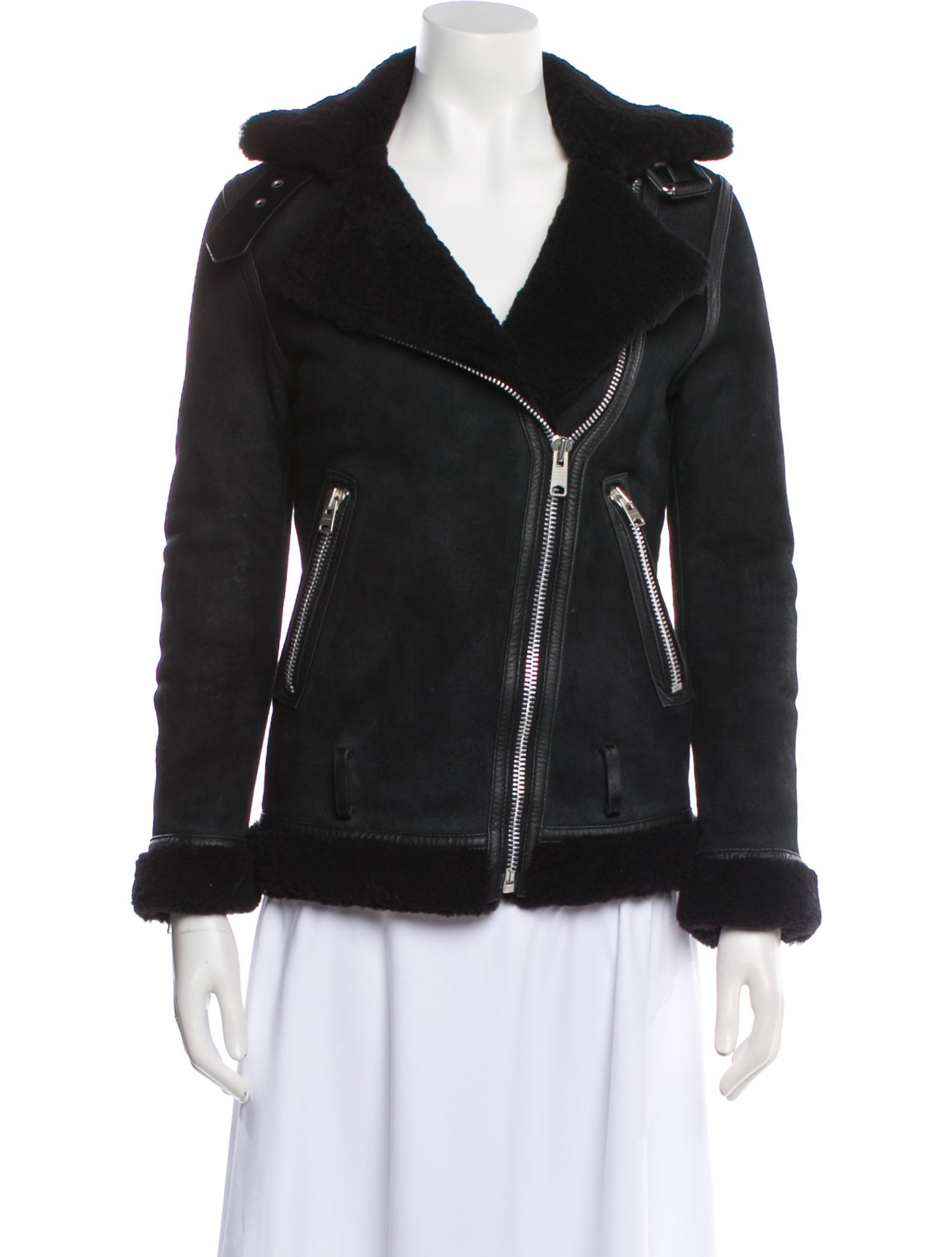 AllSaints Shearling Fur Jacket