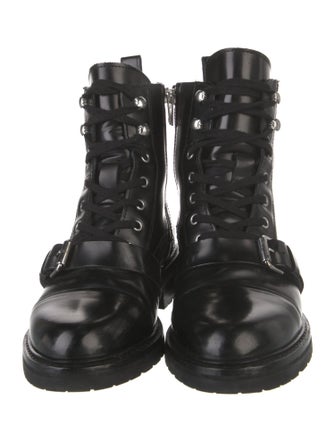 AllSaints Patent Leather Combat Boots