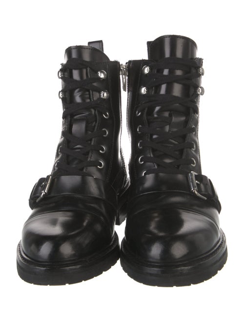 AllSaints Patent Leather Combat Boots
