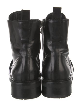 AllSaints Patent Leather Combat Boots