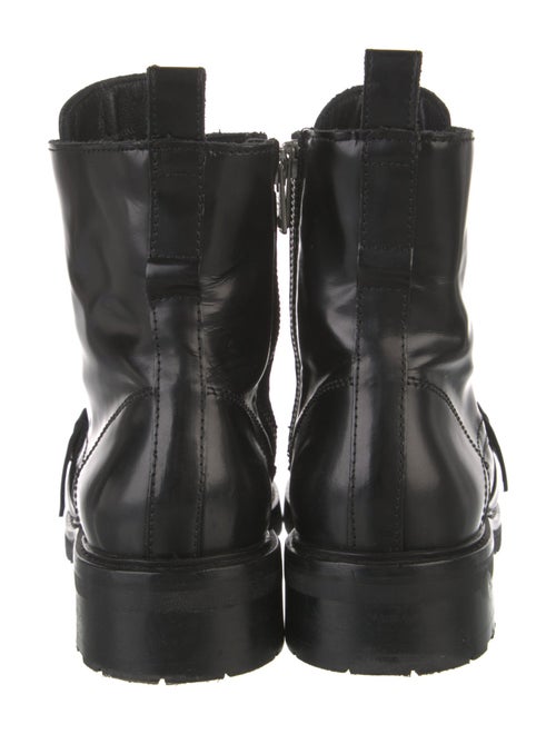 AllSaints Patent Leather Combat Boots