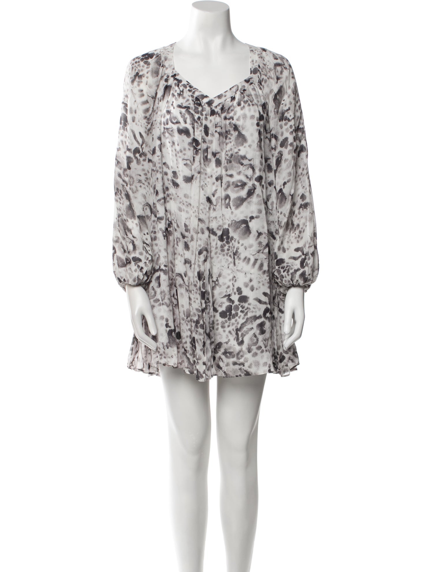 AllSaints Floral Print Mini Dress