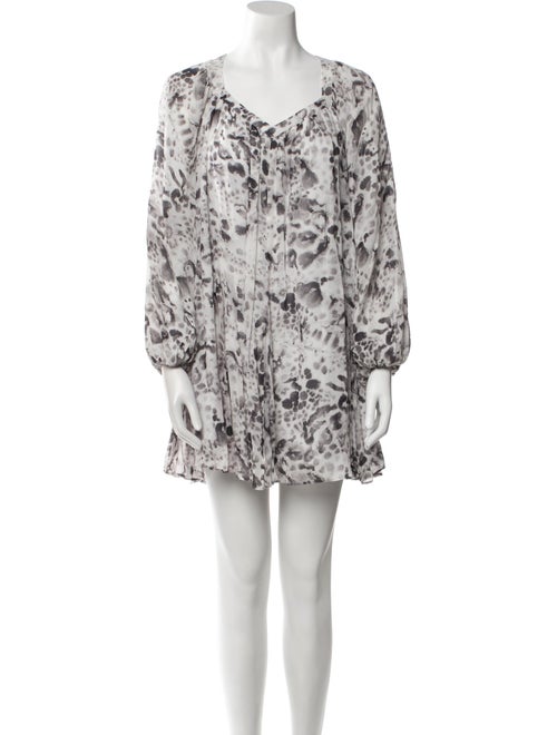 AllSaints Floral Print Mini Dress