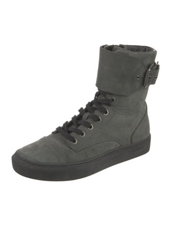 AllSaints Suede Combat Boots