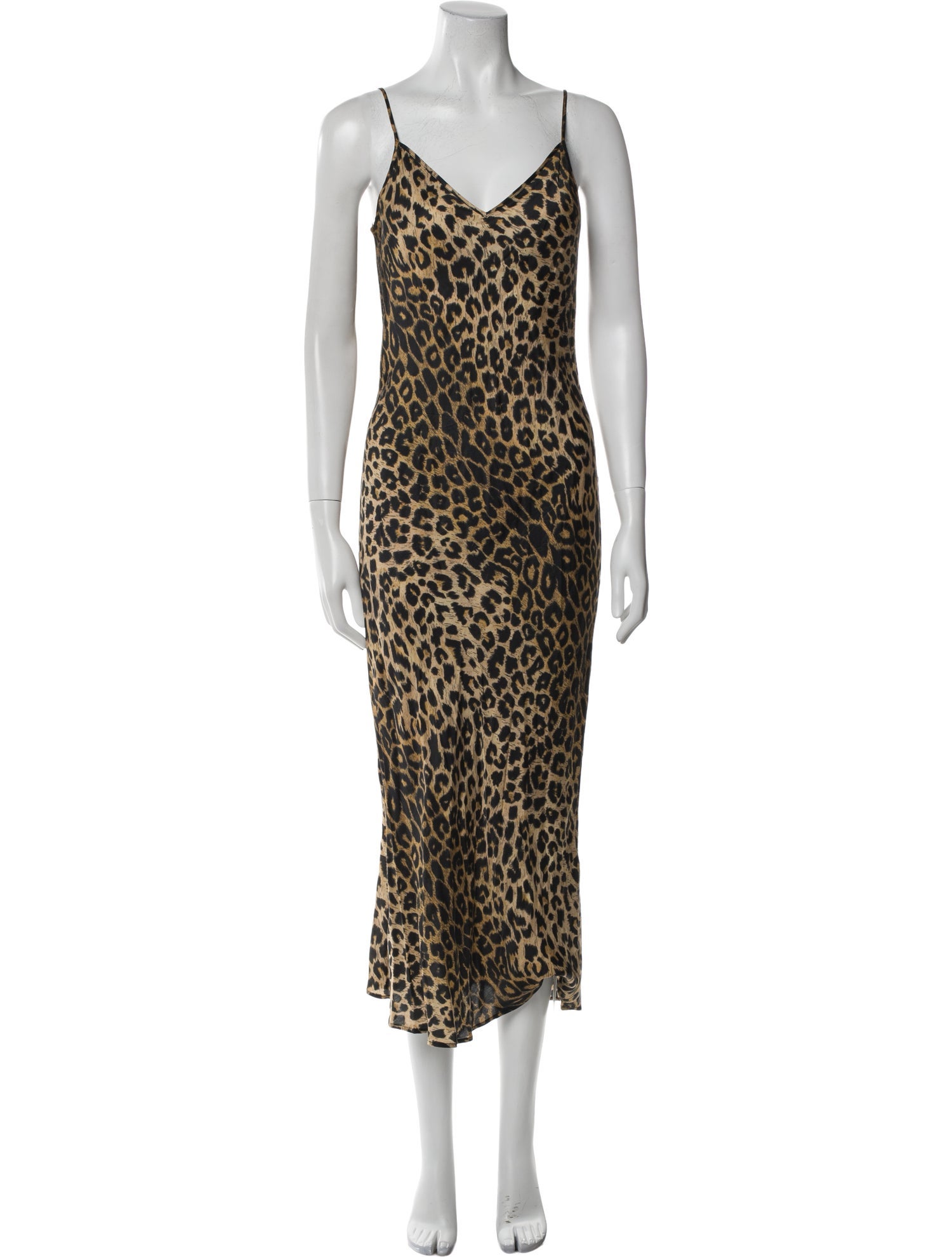 AllSaints Animal Print Long Dress