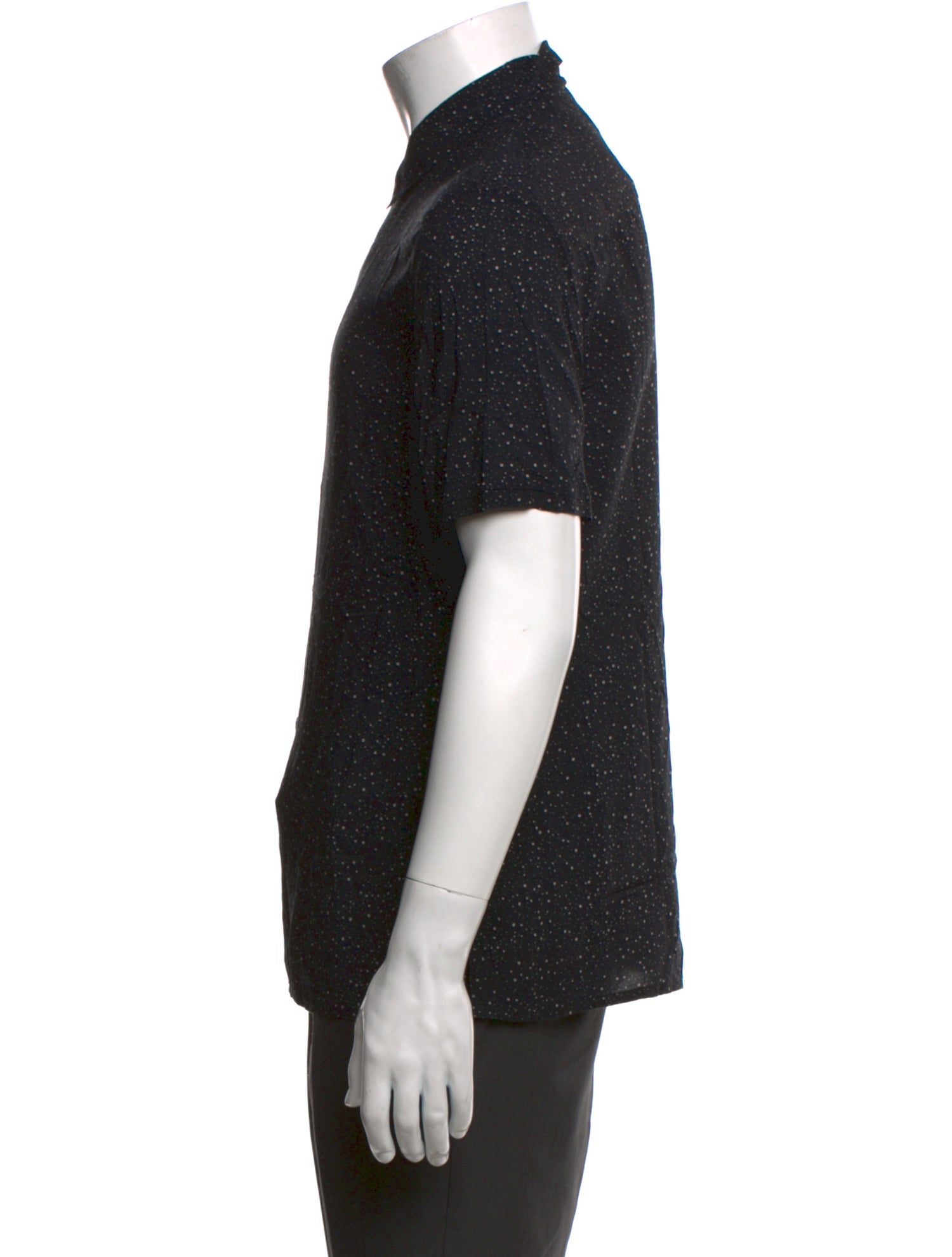 AllSaints Polka Dot Print Short Sleeve Shirt