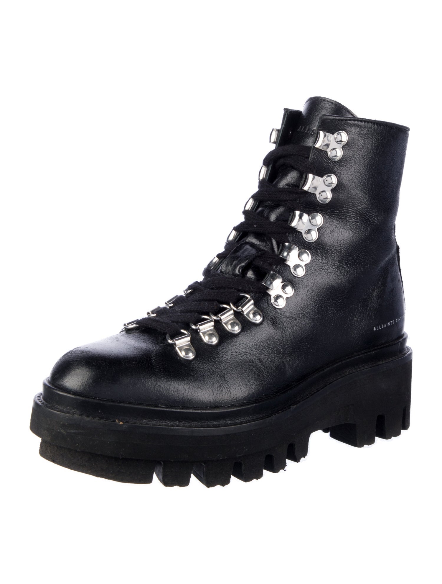 AllSaints Leather Combat Boots