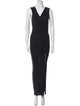 AllSaints V-Neck Long Dress